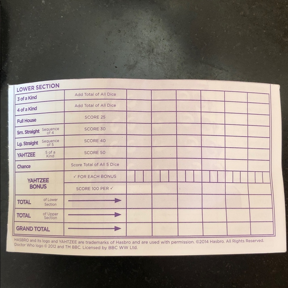 DOCTOR WHO Collector's Edition Dalek Yahtzee Game & Whoology: Dr. Who Miscellany - Picture 16 of 17